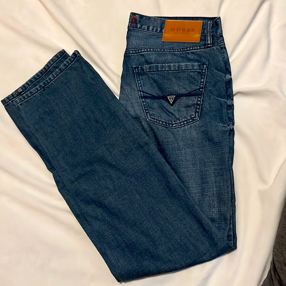 GUESS Mens jeans slim straight 30x32